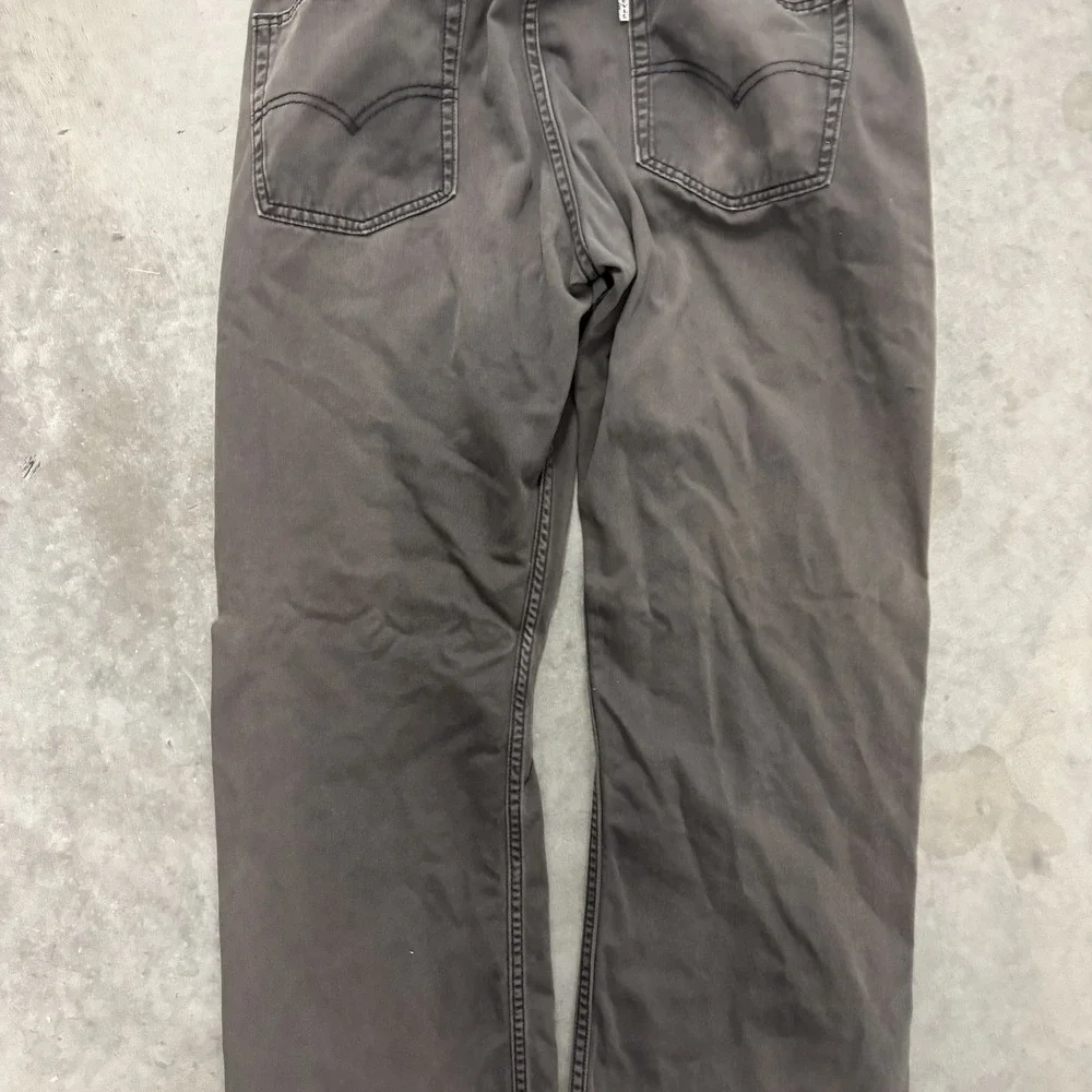 Levis 514 Straight Fit Gray Pants Mens 38x30 Faded Cotton Trousers